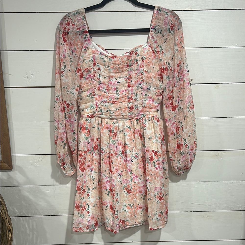 Floral Long Sleeve Dress